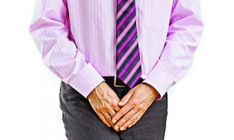 Prostatitida je doprovázena bolestí v oblasti třísel
